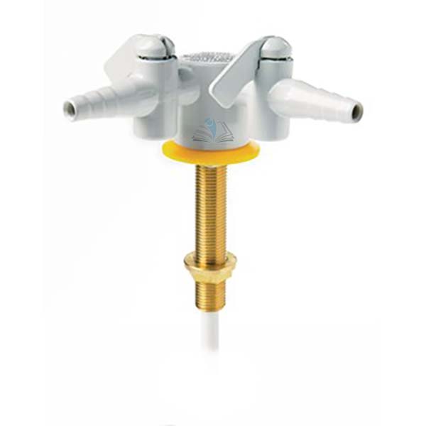Drop Lever Gas Tap - Two way 180 degrees - Bench Mounted
