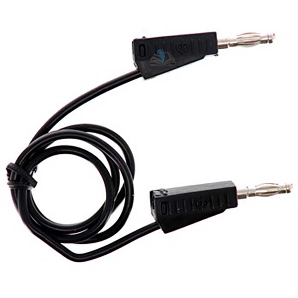 4mm Stackable Plug Leads Economy Black