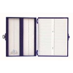 Microscope Slide Storage Box, Plastic - 100 Slide Capacity