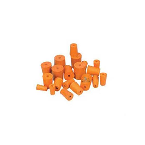 Red Rubber Stoppers One Hole 13mm
