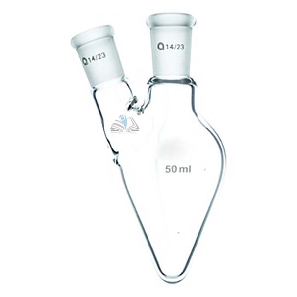 Pear Shaped Flask Double Neck 50ml
