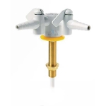 Drop Lever Gas Tap - Two way 180 degrees - Bench Mounted